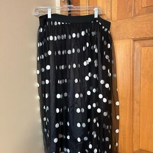 Cider brand tulle polka dot skirt, fully lined, 2XL